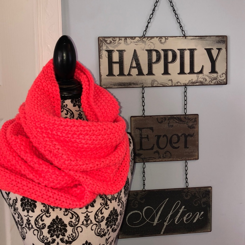 Gap Fluorescent Pink Infinity Scarf